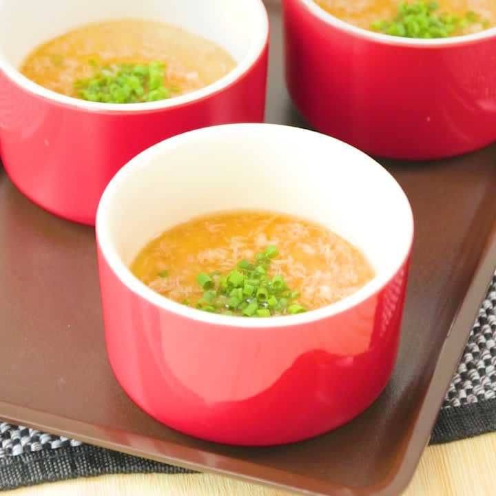 かにあんかけ茶碗蒸し