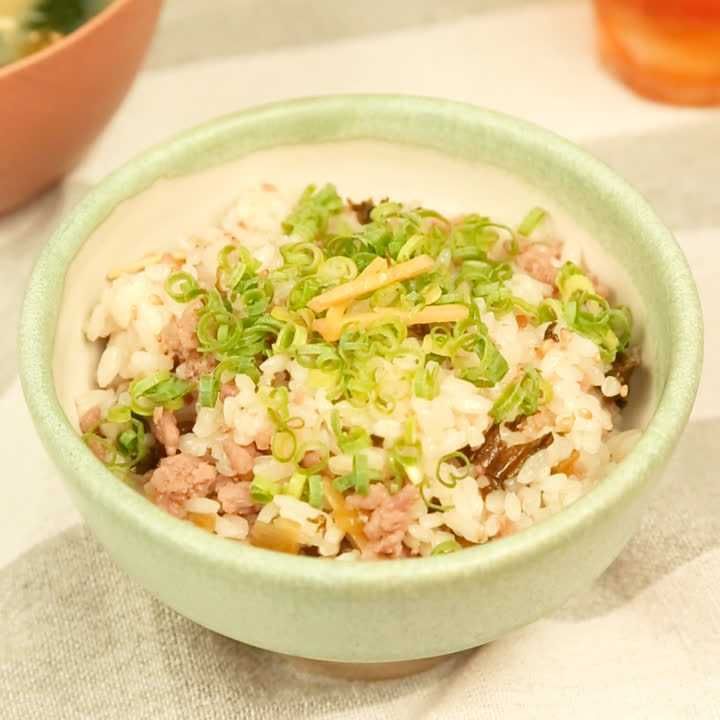 高菜と豚のしょうが混ぜごはん