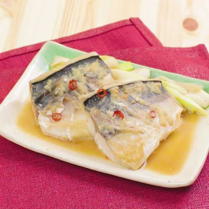 サバのレンチン味噌煮