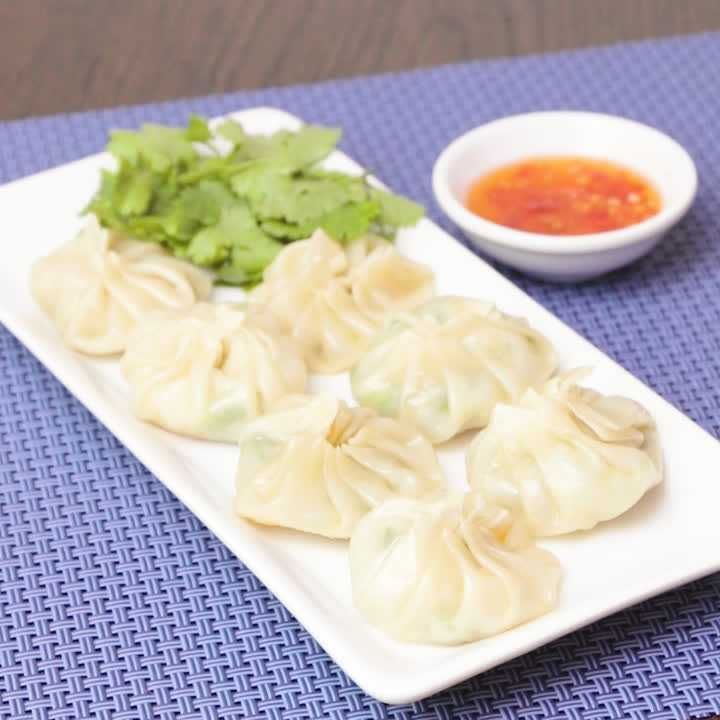 パクチーえび餃子