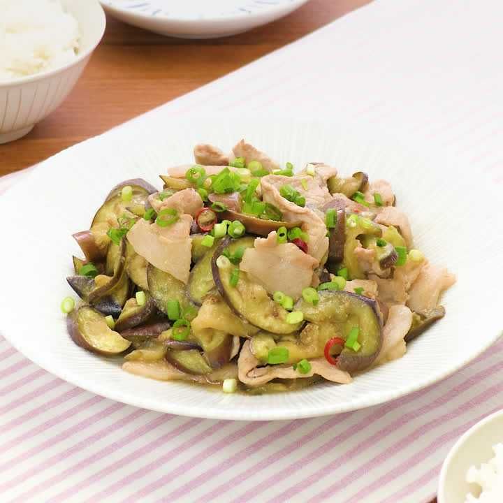 豚ロースとなすの辛みそ炒め
