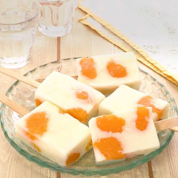 ミルク寒天アイスキャンディー