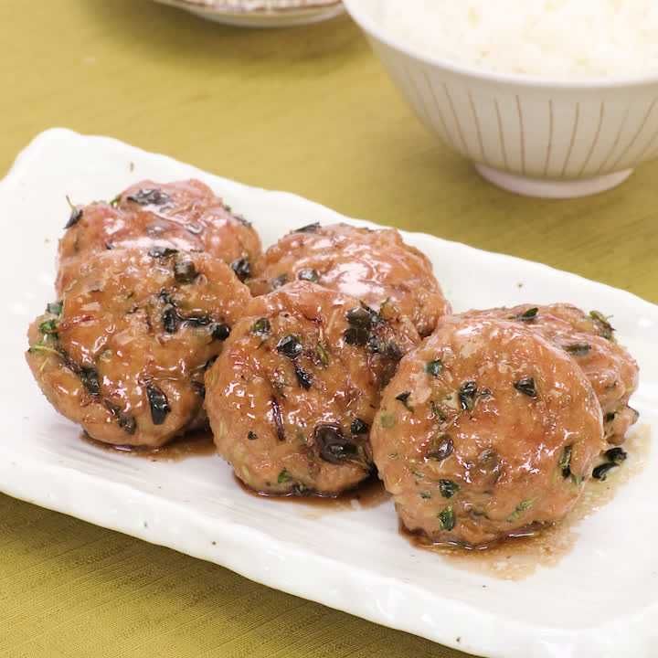 かいわれの照り焼きつくね
