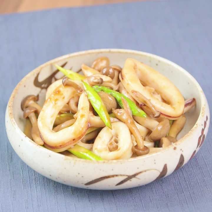 イカの柚子胡椒炒め