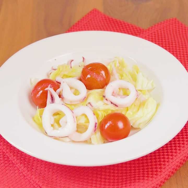 イカとキャベツの洋風煮