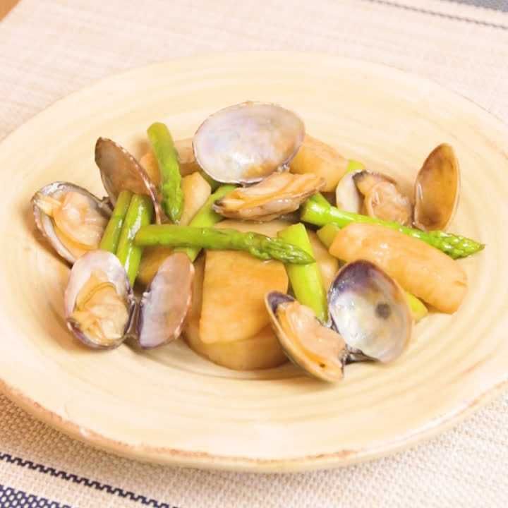 あさりと長芋の中華炒め