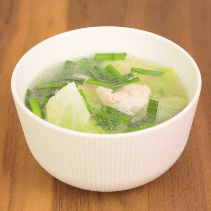 ニラのチキンスープ
