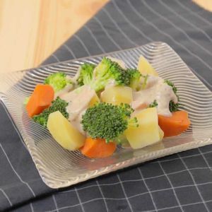 「ゴマだれ温野菜サラダ」のレシピ動画