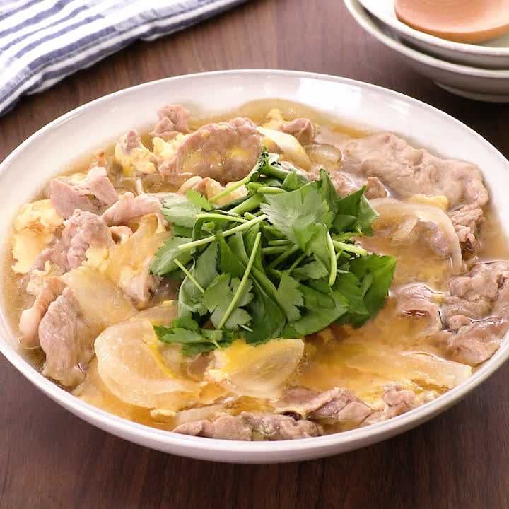 豚肉の卵とじ