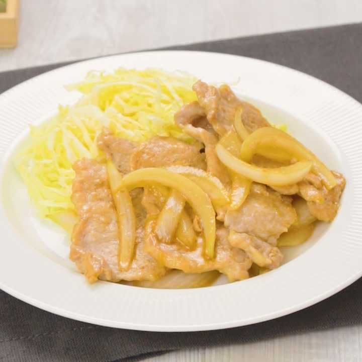 豚ロース肉のめんつゆ生姜焼き