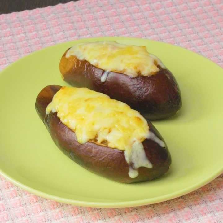 なすの肉詰め焼き