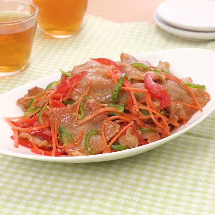 豚肉と彩り野菜のマリネ