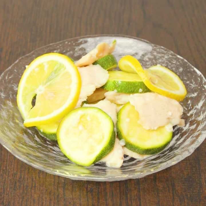 ささみのレモン塩麹蒸し
