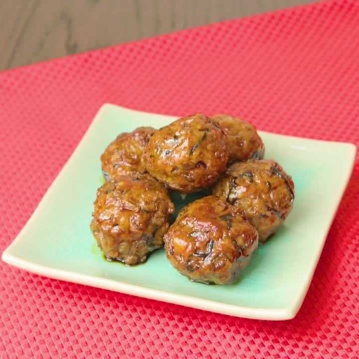 合びき肉のひじきボール