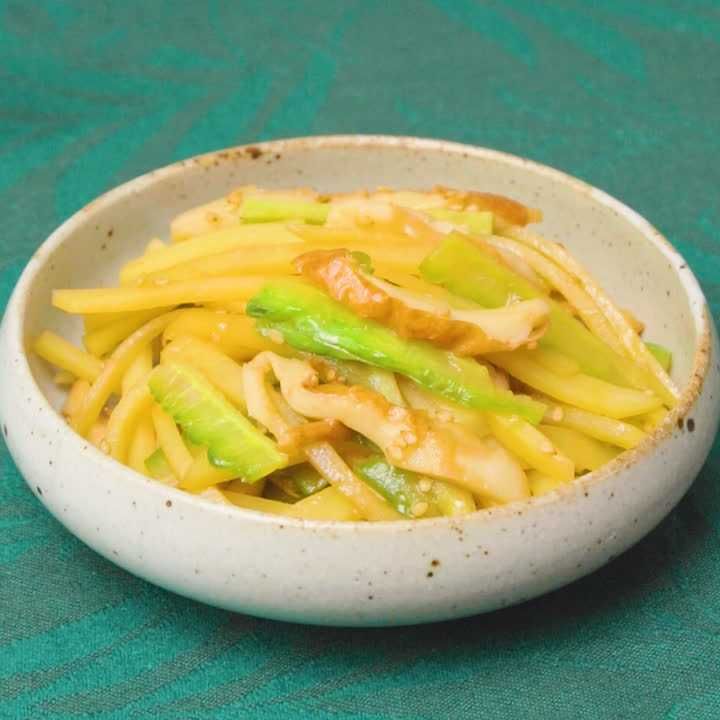 じゃがいもとゴーヤーのきんぴら