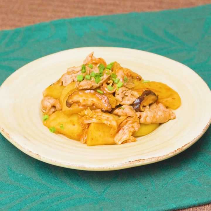 じゃがいものキムチ炒め