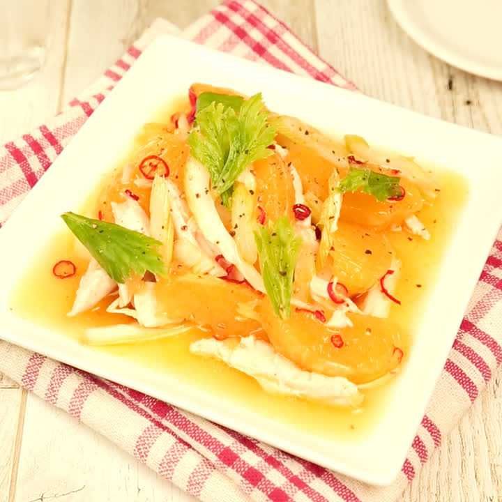 ささみとオレンジのマリネ