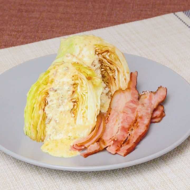 キャベツのローストアンチョビソース