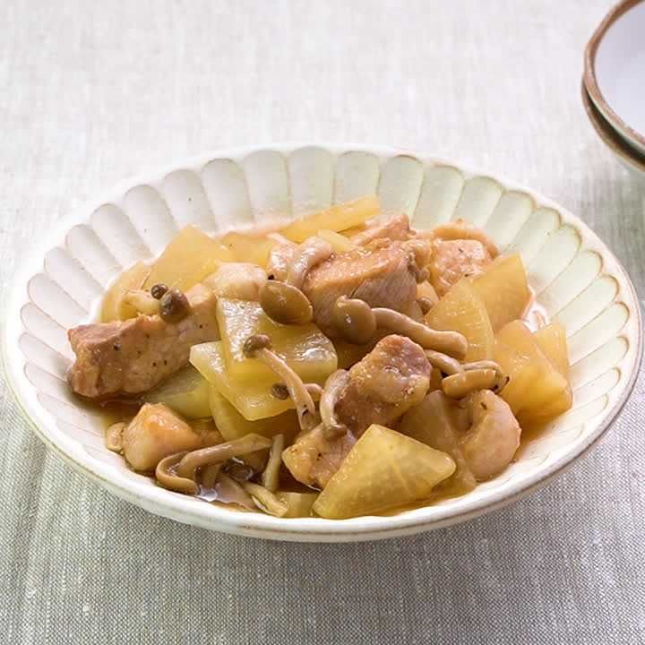大根と豚ロースの柚子胡椒煮