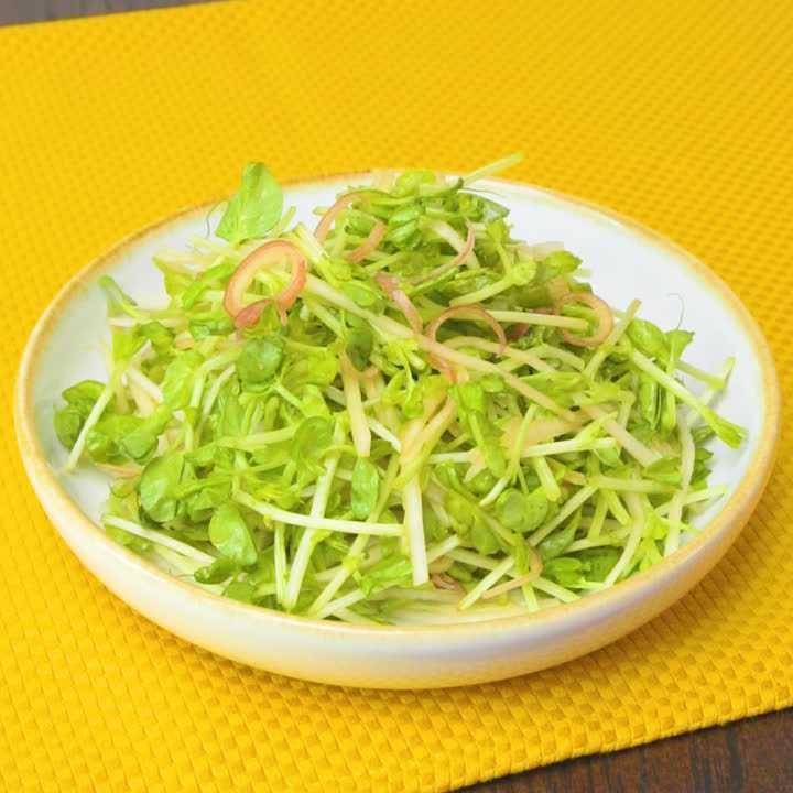 大根と豆苗のみょうが和え