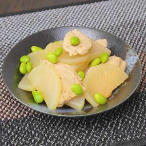 大根と鶏むね肉の梅煮