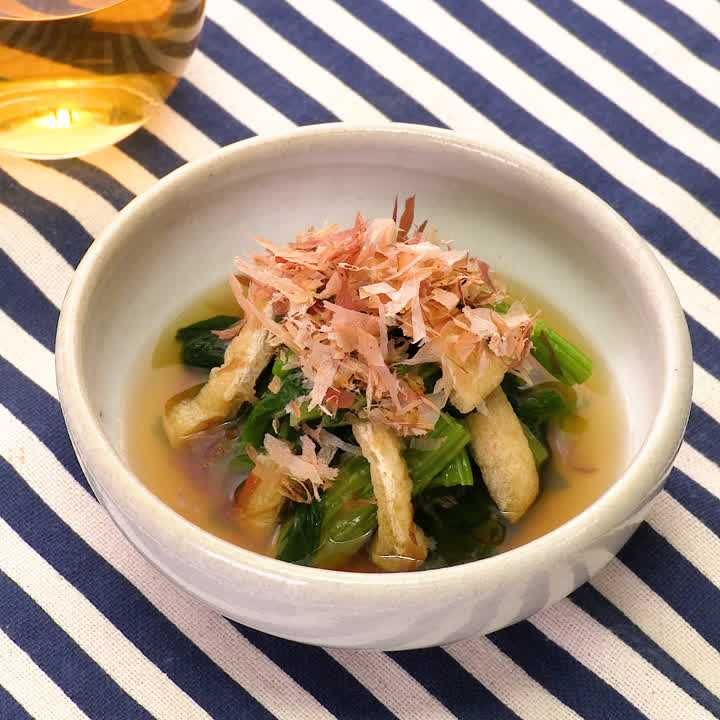 ほうれん草と油揚げのお浸し