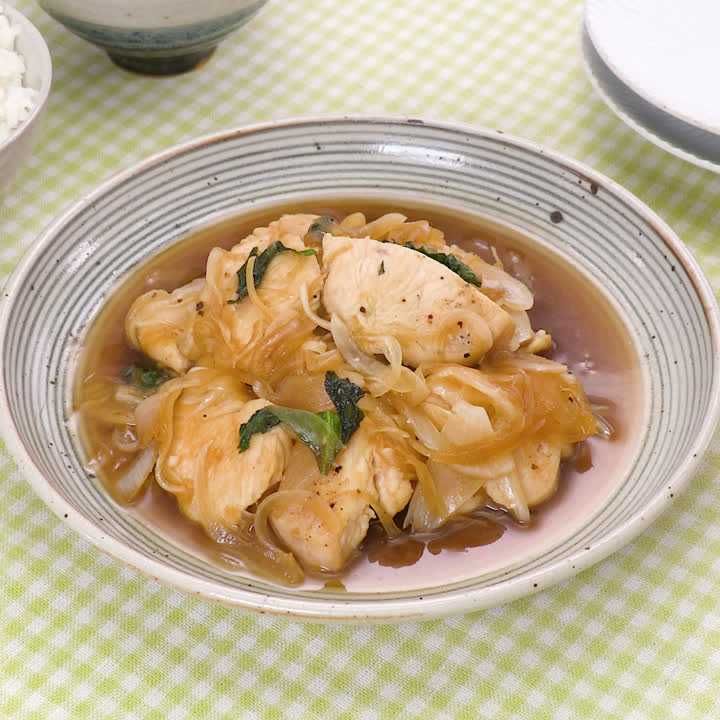 鶏むね肉の大葉しょうゆ炒め