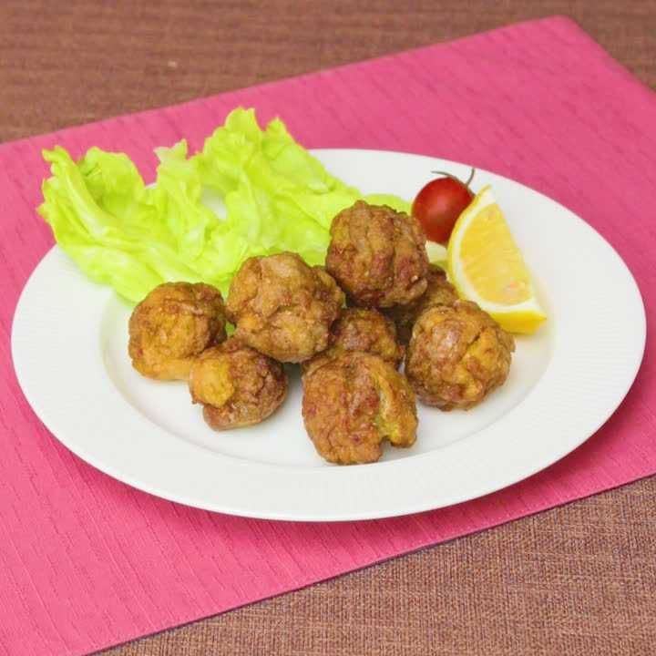 豚こまのカレー唐揚げ