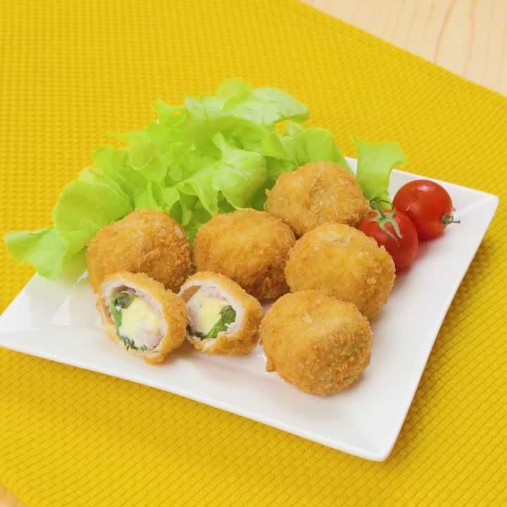 豚ロースのバジルチーズフライ