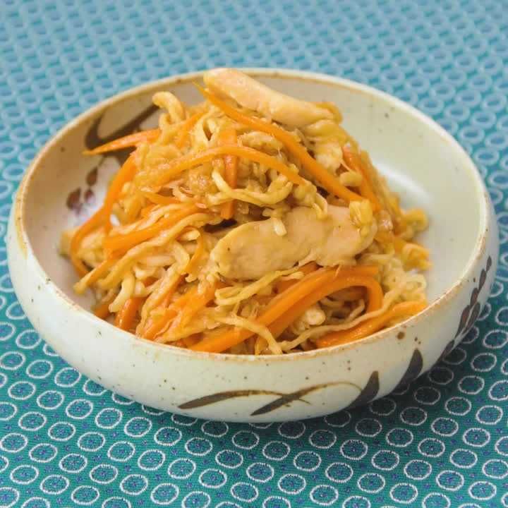 ささみと切干大根のしょうが炒め