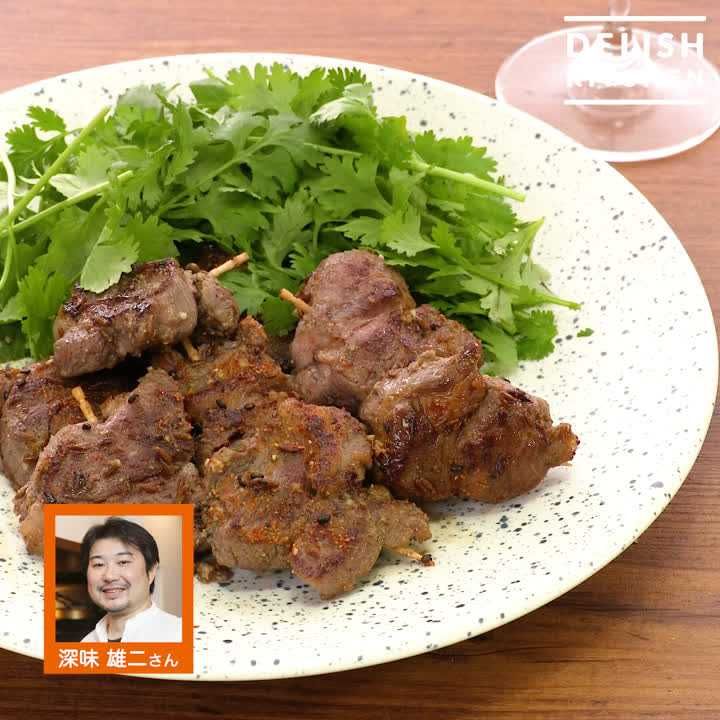 羊とクミンのサイコロステーキ