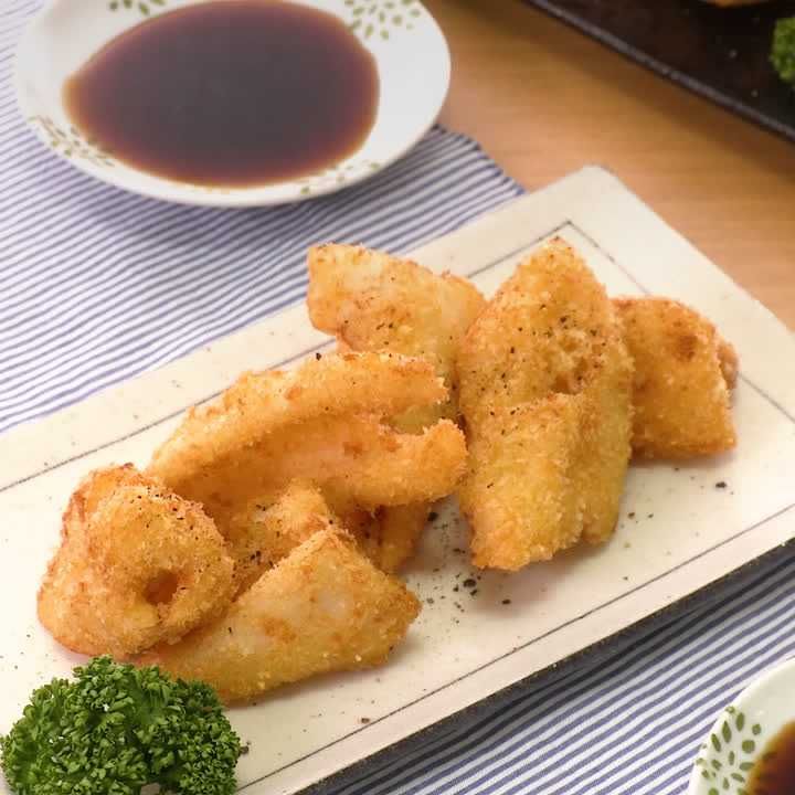 れんこんのチーズフライ