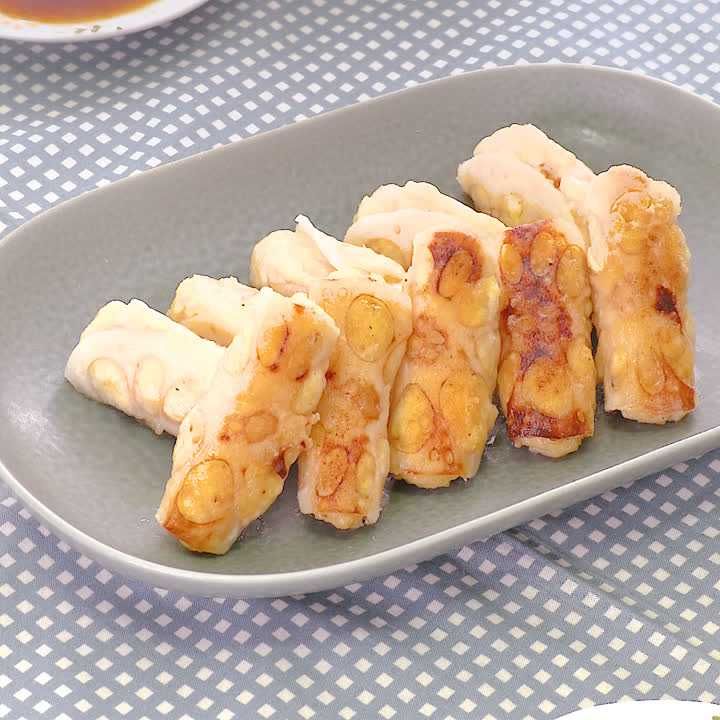 れんこんの豆腐はさみ焼き