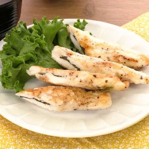 「ささみの梅はさみ焼き」のレシピ動画