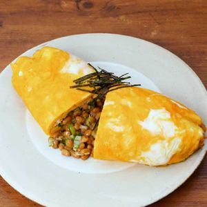 「納豆オムレツ」のレシピ動画