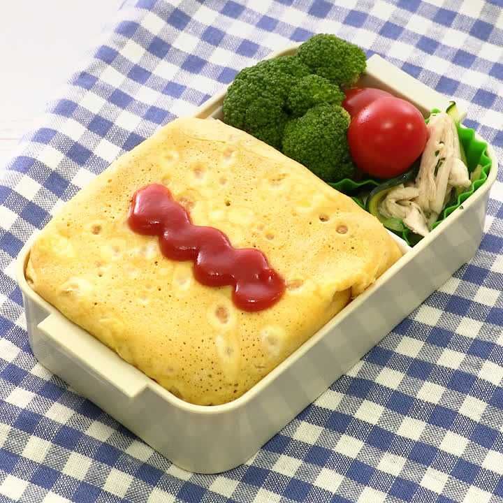ひっくり返すだけ ぴったりオムライス弁当のレシピ動画 作り方 Delish Kitchen