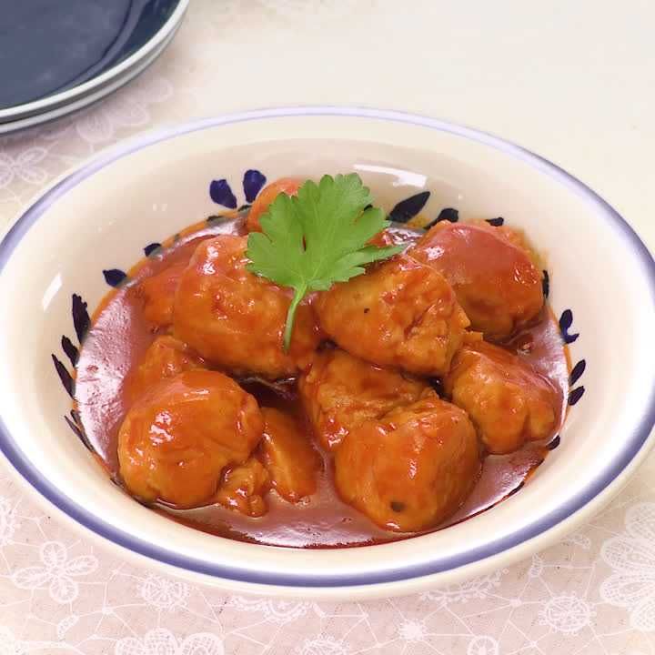 もやしのチキンミートボール