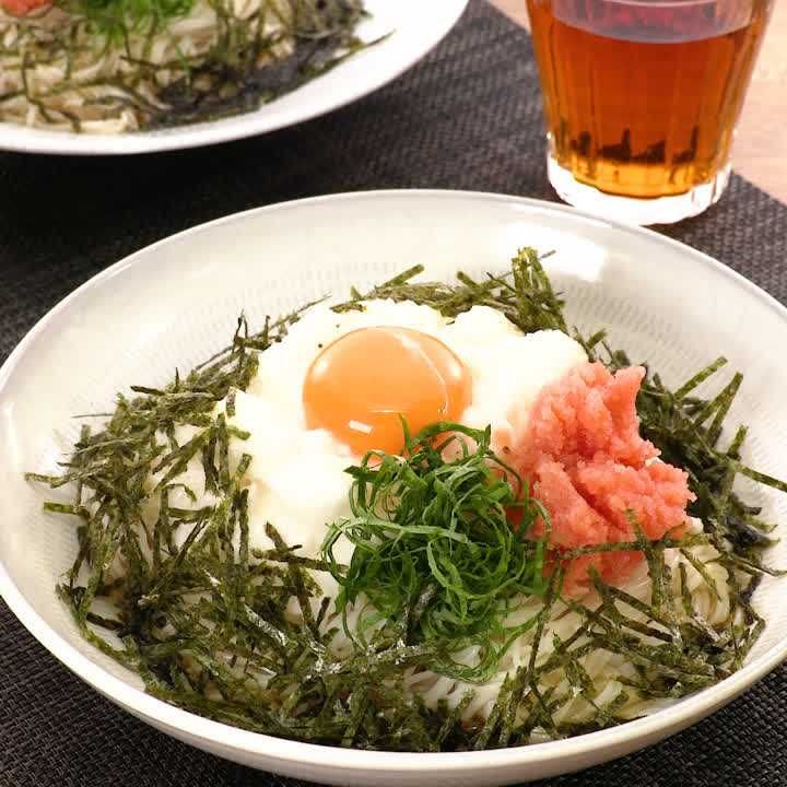 とろろのぶっかけたらこそうめん