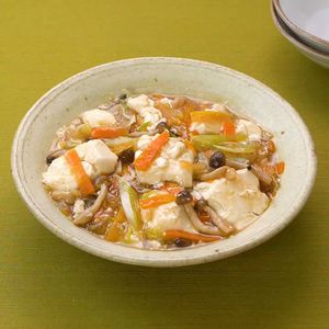 「くずし豆腐の野菜あんかけ」のレシピ動画