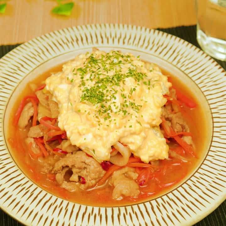 豚こま南蛮のタルタルソースがけ