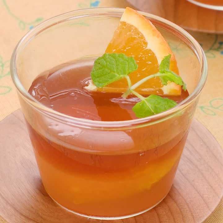 紅茶のオレンジゼリー