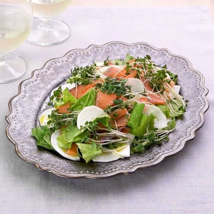 かぶとサーモンのサラダ