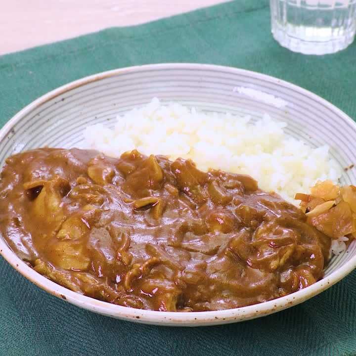 豚バラ肉と玉ねぎの時短カレー