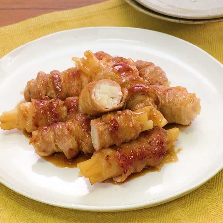 食べ応え抜群 豚バラ肉巻きポテトの照り焼きのレシピ動画 作り方 Delish Kitchen