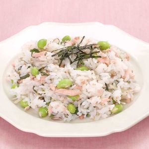 「鮭と枝豆の混ぜずし」のレシピ動画