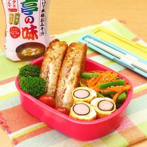 "液みそ"だけでみそ焼きおにぎり弁当