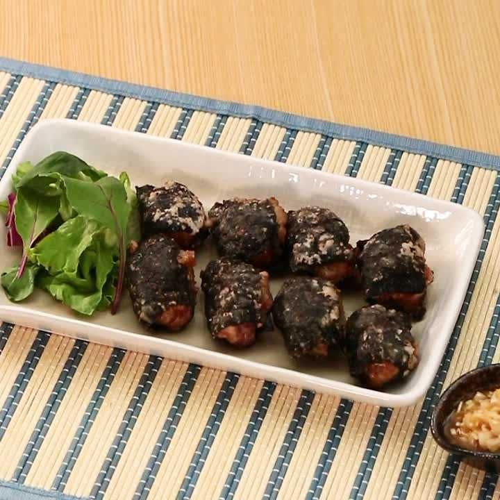 豚こまの磯辺揚げ