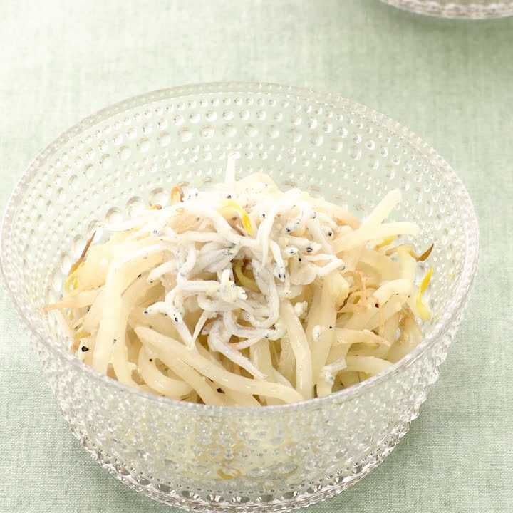 もやしのしらすチーズあえ
