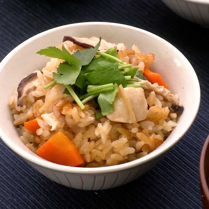 鶏肉と生姜の炊き込みご飯