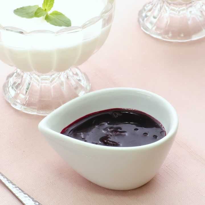 クランベリーブルーベリーソースのレシピ